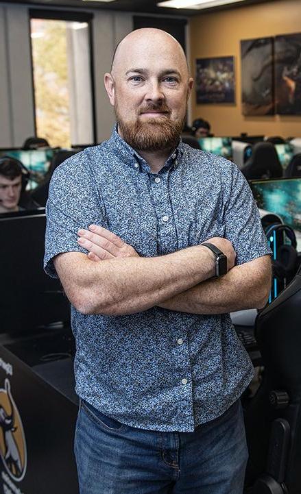 Brian Spaulding is in the Esports Lab at Purdue Fort Wayne